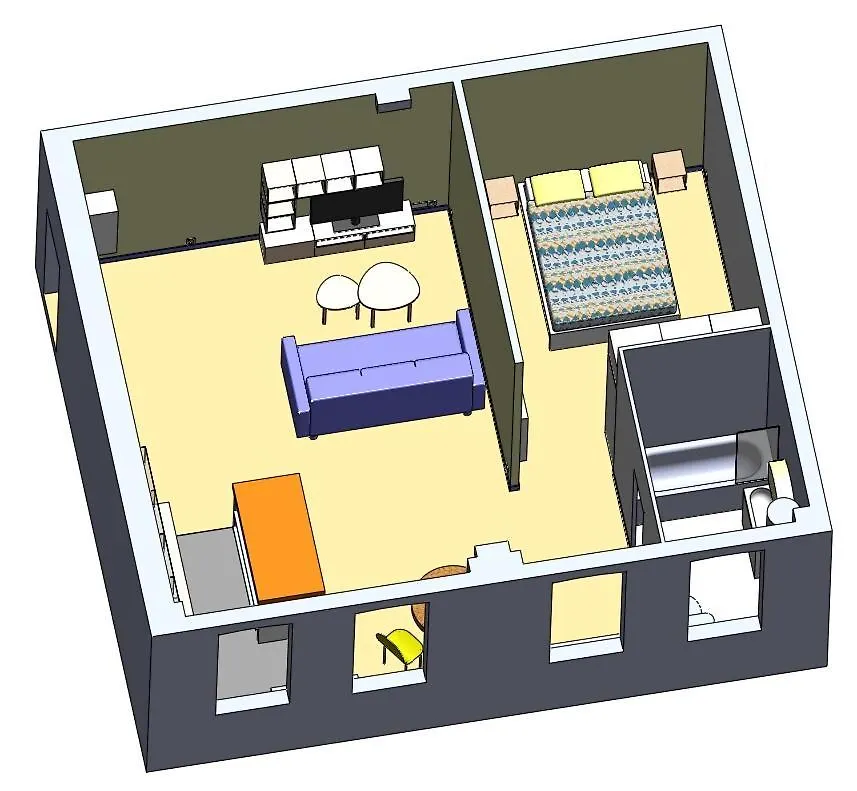 Appartement A Modern Appartment, Bright And Calm Parijs